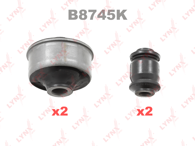 САЙЛЕНТБЛОК РЫЧАГА ПОДВЕСКИ (КОМПЛЕКТ) LYNXauto B8745K