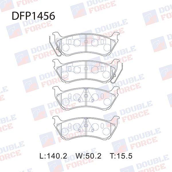КОЛОДКИ ТОРМОЗНЫЕ ДИСКОВЫЕ DOUBLE FORCE DFP1456