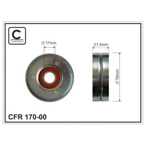 РОЛИК ПРИВОДНОГО РЕМНЯ ОБВОДНОЙ CAFFARO 17000