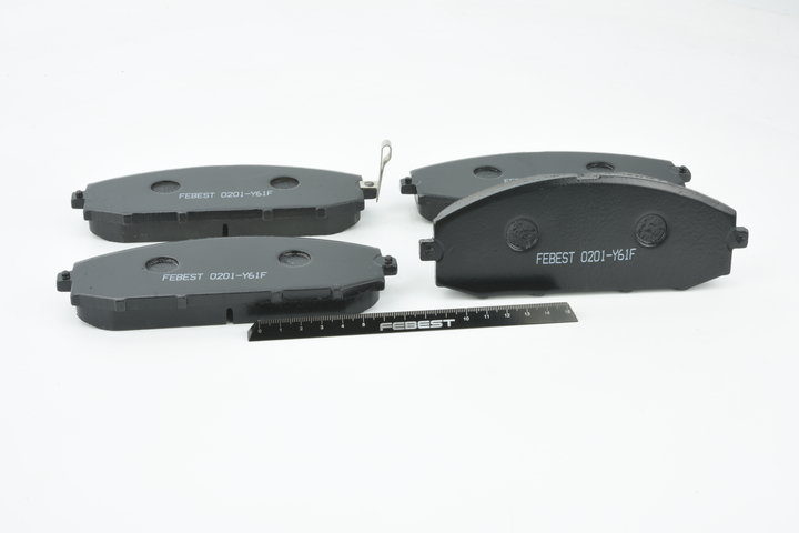 КОЛОДКИ ТОРМОЗНЫЕ ДИСКОВЫЕ FEBEST 0201Y61F