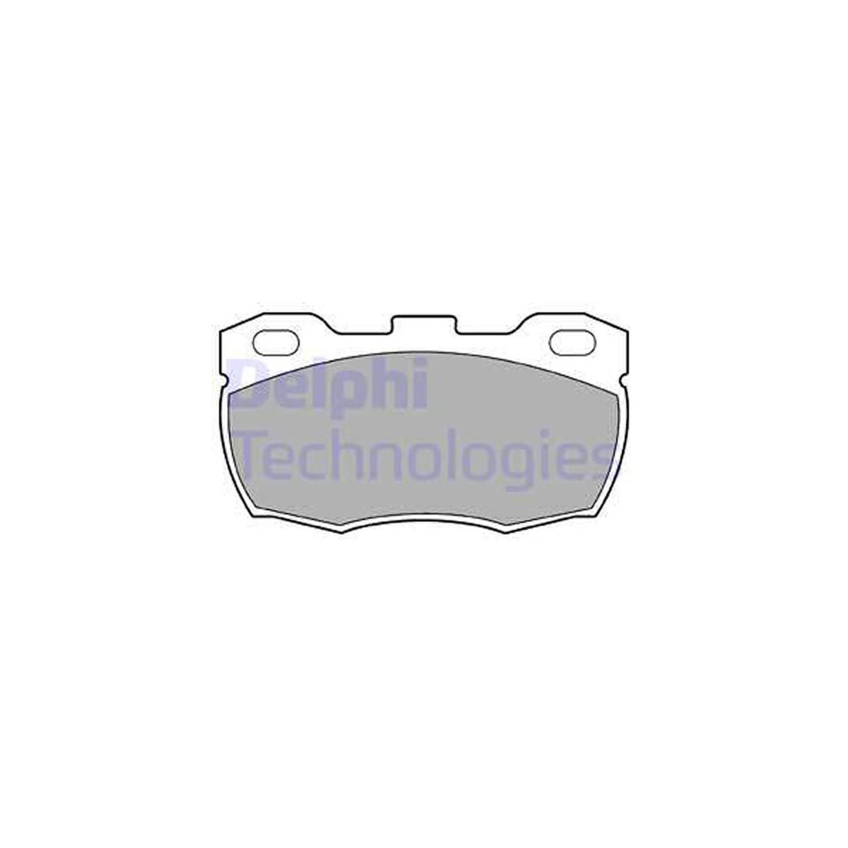КОЛОДКИ ТОРМОЗНЫЕ ДИСКОВЫЕ DELPHI LP506