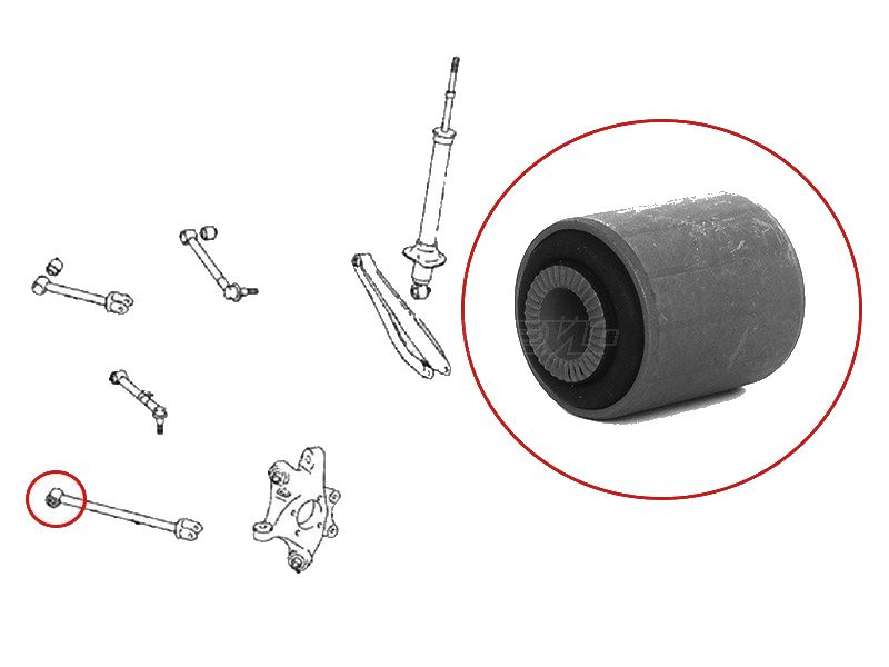 САЙЛЕНТБЛОК ПРОДОЛЬНОЙ ТЯГИ SAT ST487250N020