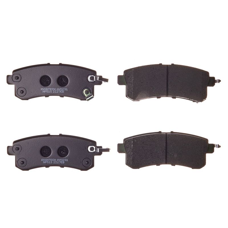 КОЛОДКИ ТОРМОЗНЫЕ ДИСКОВЫЕ AVANTECH AV0231