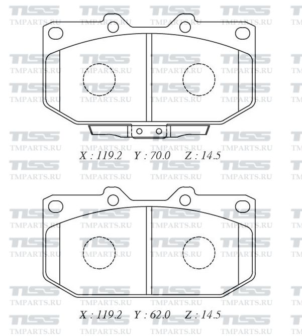 КОЛОДКИ ТОРМОЗНЫЕ ДИСКОВЫЕ PARAUT S281433Y