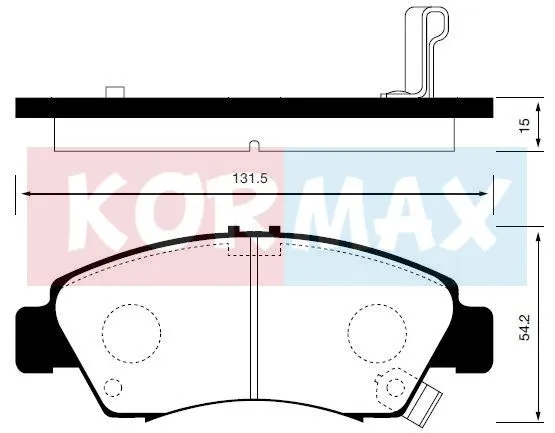 КОЛОДКИ ТОРМОЗНЫЕ ДИСКОВЫЕ KORMAX KBP064