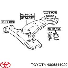 РЫЧАГ ПОДВЕСКИ TOYOTA 4806844020