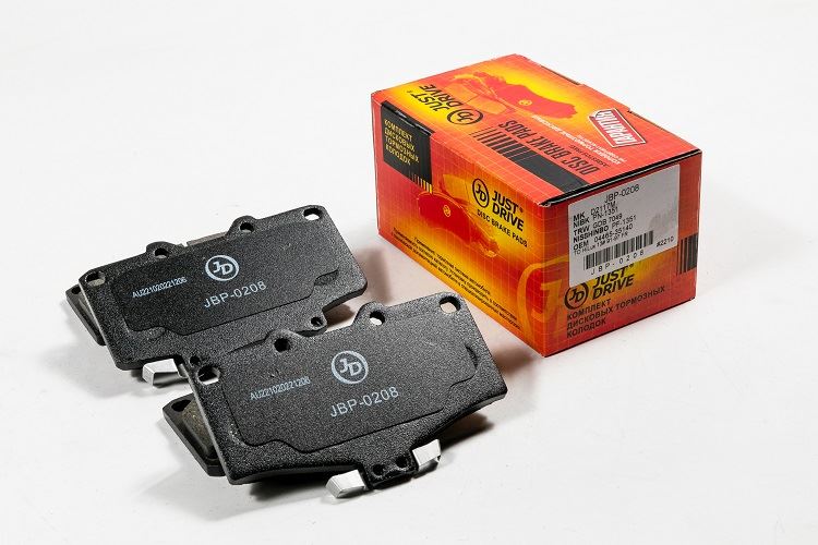 КОЛОДКИ ТОРМОЗНЫЕ ДИСКОВЫЕ JD JBP0208