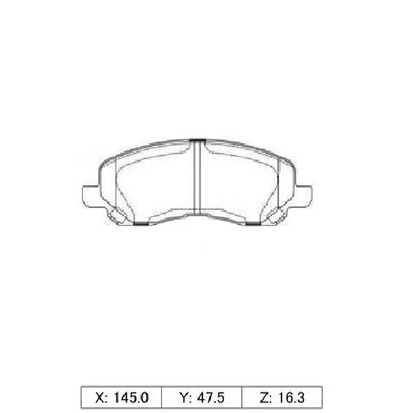 КОЛОДКИ ТОРМОЗНЫЕ ДИСКОВЫЕ IXAT X3P0027