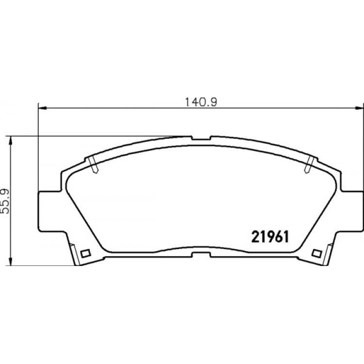 КОЛОДКИ ТОРМОЗНЫЕ ДИСКОВЫЕ NISSHINBO PF1267