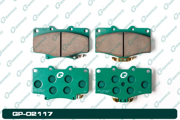 КОЛОДКИ ТОРМОЗНЫЕ ДИСКОВЫЕ G-BRAKE GP02117