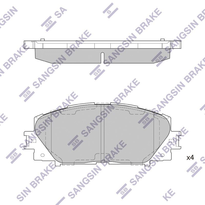 КОЛОДКИ ТОРМОЗНЫЕ ДИСКОВЫЕ SANGSIN BRAKE SP1377