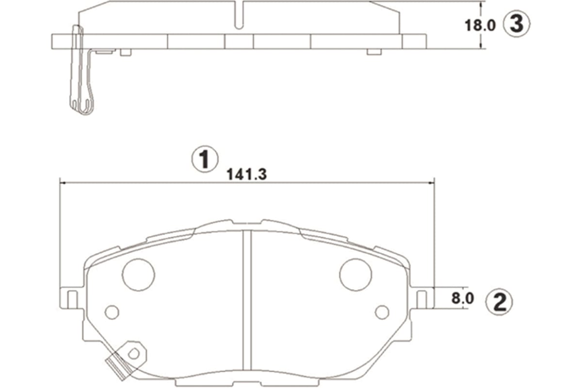 КОЛОДКИ ТОРМОЗНЫЕ ДИСКОВЫЕ CTR GK1432