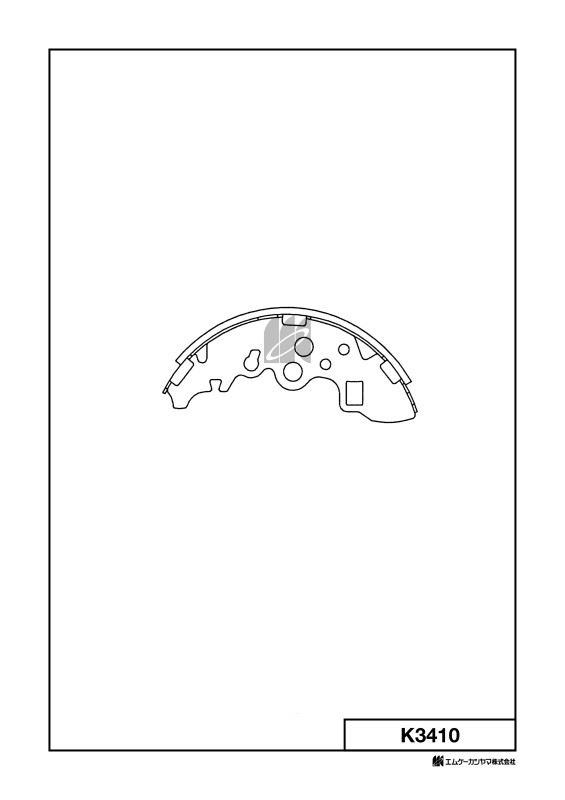 КОЛОДКИ ТОРМОЗНЫЕ БАРАБАННЫЕ KASHIYAMA K3410