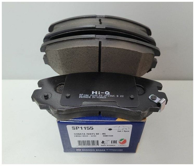 КОЛОДКИ ТОРМОЗНЫЕ ДИСКОВЫЕ SANGSIN BRAKE SP1155