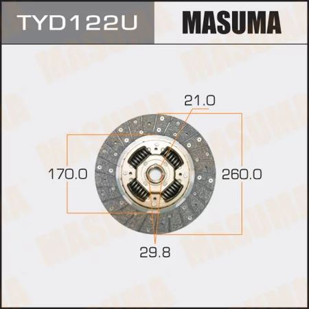 ДИСК СЦЕПЛЕНИЯ MASUMA TYD122U