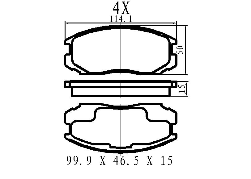 КОЛОДКИ ТОРМОЗНЫЕ ДИСКОВЫЕ JD JBP0256