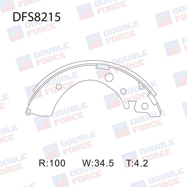 КОЛОДКИ ТОРМОЗНЫЕ БАРАБАННЫЕ DOUBLE FORCE DFS8215