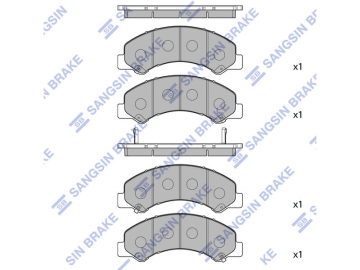 КОЛОДКИ ТОРМОЗНЫЕ ДИСКОВЫЕ SANGSIN BRAKE SP1667