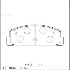 КОЛОДКИ ТОРМОЗНЫЕ ДИСКОВЫЕ TOKICO RN555