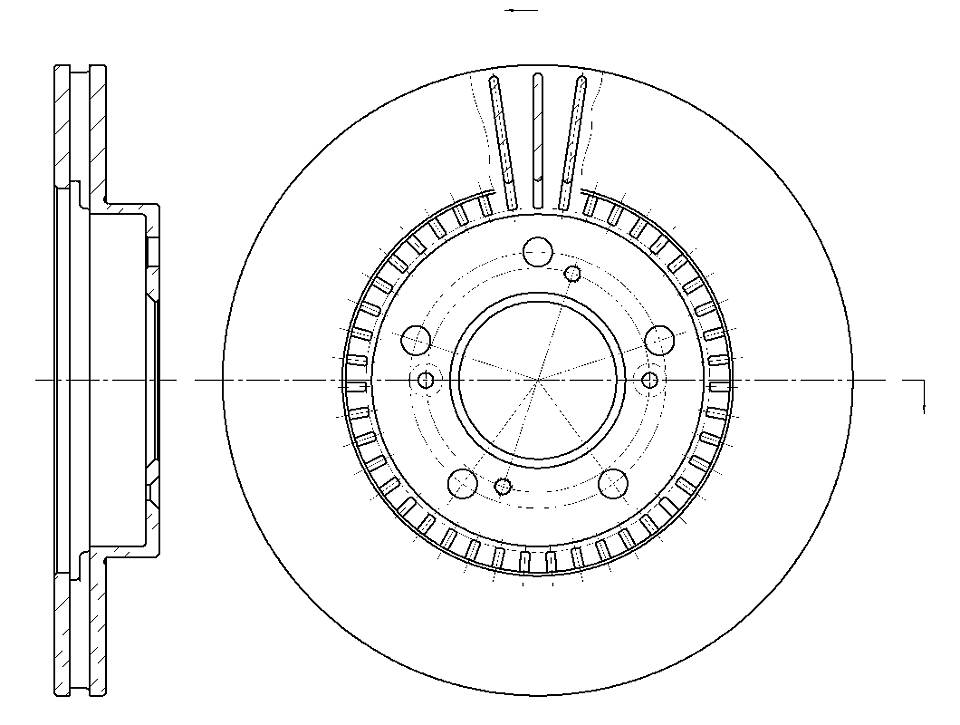 ДИСК ТОРМОЗНОЙ G-BRAKE GFR02144L