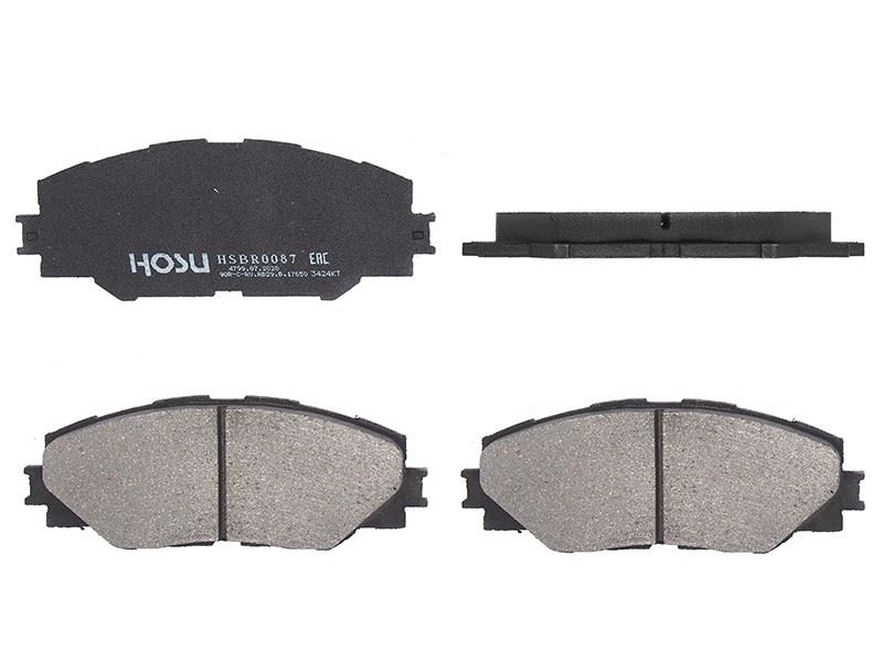 КОЛОДКИ ТОРМОЗНЫЕ ДИСКОВЫЕ HOSU HSBR0087