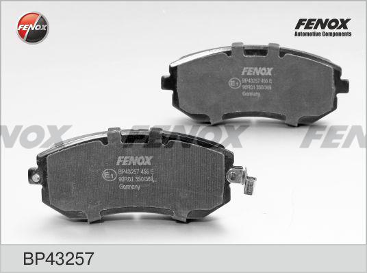КОЛОДКИ ТОРМОЗНЫЕ ДИСКОВЫЕ FENOX BP43257