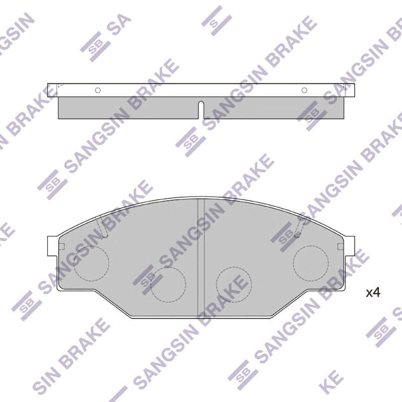 КОЛОДКИ ТОРМОЗНЫЕ ДИСКОВЫЕ SANGSIN BRAKE SP1121