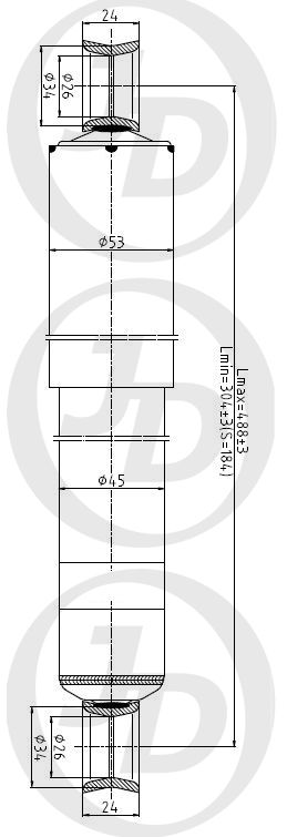 АМОРТИЗАТОР ПОДВЕСКИ JD JAA0288