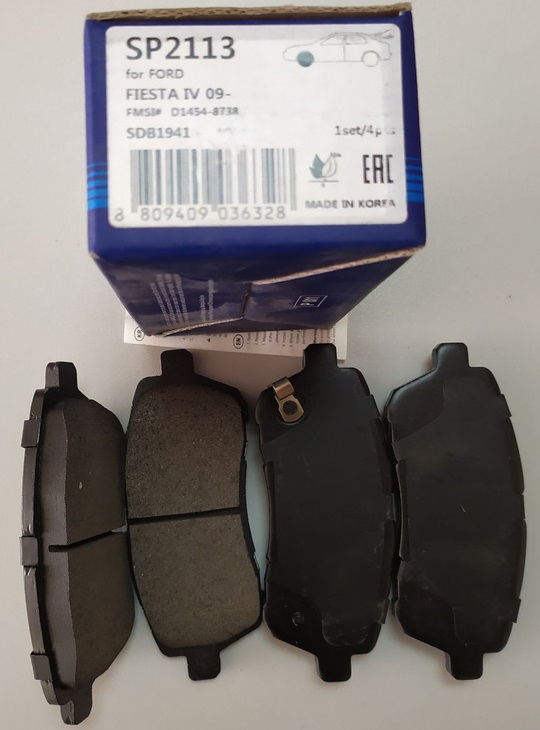 КОЛОДКИ ТОРМОЗНЫЕ ДИСКОВЫЕ SANGSIN BRAKE SP2113