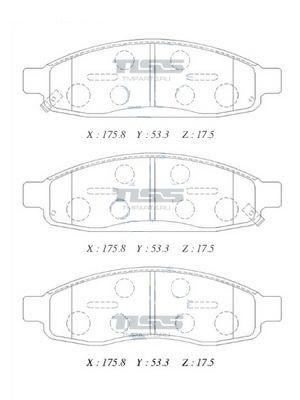 КОЛОДКИ ТОРМОЗНЫЕ ДИСКОВЫЕ PARAUT N281460Y