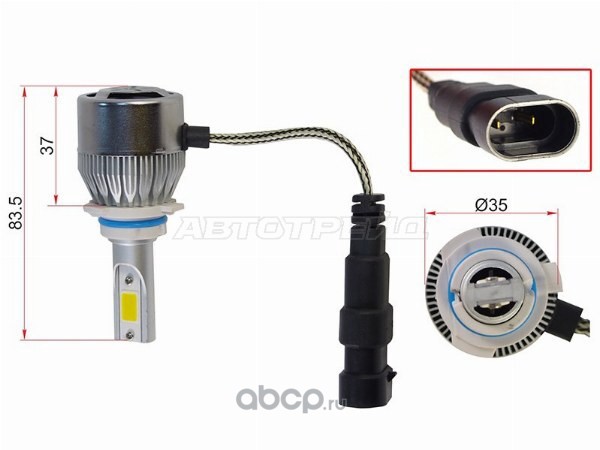 ЛАМПА СВЕТОДИОДНАЯ SAT ST-HB4-LED