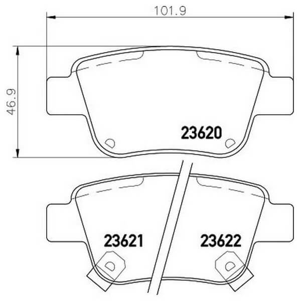 КОЛОДКИ ТОРМОЗНЫЕ ДИСКОВЫЕ PARAUT T282276Y