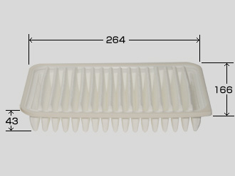 ФИЛЬТР ВОЗДУШНЫЙ VIC A978