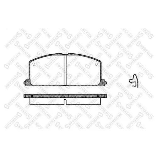 КОЛОДКИ ТОРМОЗНЫЕ ДИСКОВЫЕ STELLOX 178004SX