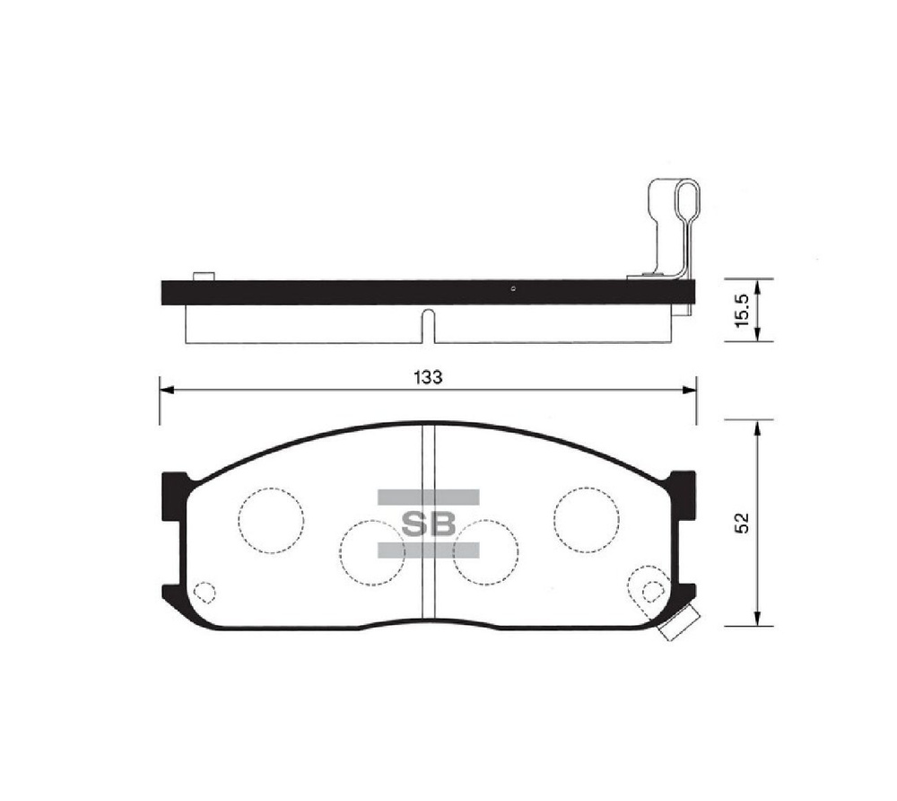 КОЛОДКИ ТОРМОЗНЫЕ ДИСКОВЫЕ SANGSIN BRAKE SP1044