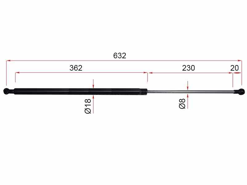 АМОРТИЗАТОР КАПОТА SAT ST5344069085