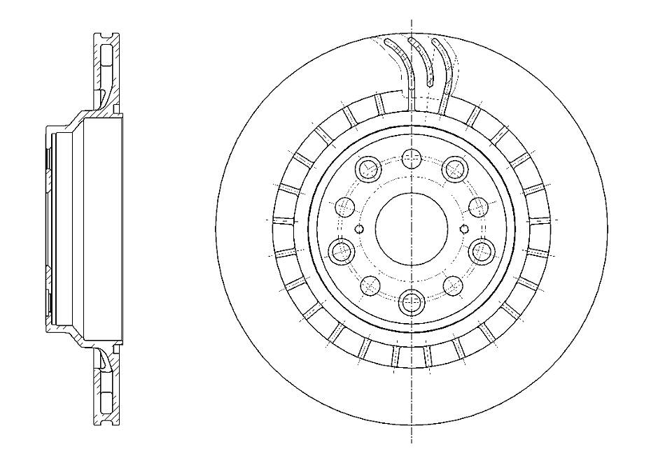 ДИСК ТОРМОЗНОЙ G-BRAKE GR20809