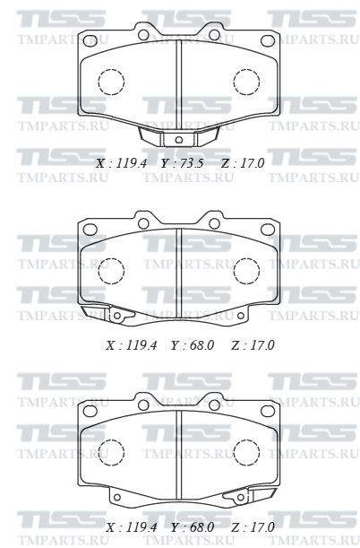 КОЛОДКИ ТОРМОЗНЫЕ ДИСКОВЫЕ PARAUT T281064Y