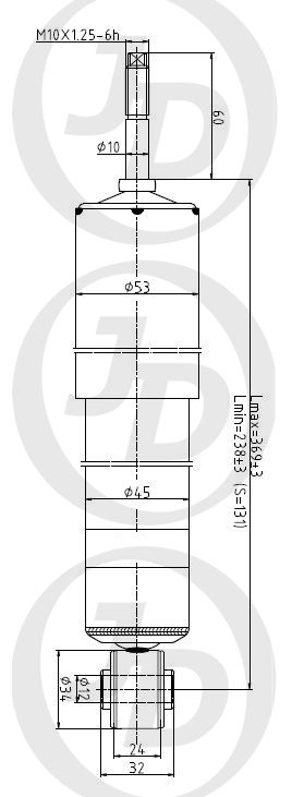 АМОРТИЗАТОР ПОДВЕСКИ JD JAA0377