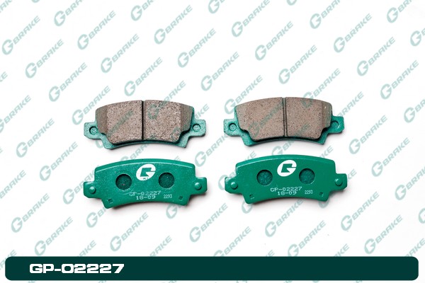 КОЛОДКИ ТОРМОЗНЫЕ ДИСКОВЫЕ G-BRAKE GP02227