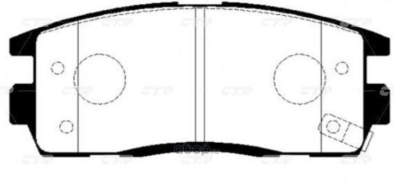 КОЛОДКИ ТОРМОЗНЫЕ ДИСКОВЫЕ CTR GK0447P