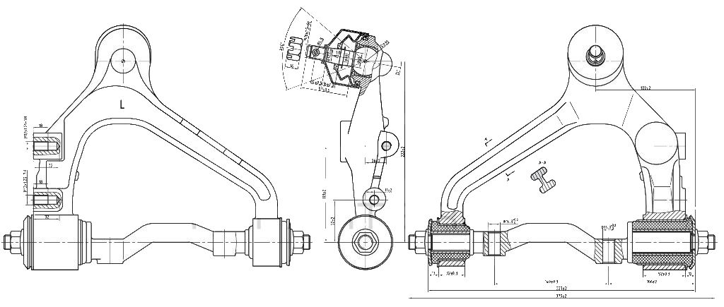 РЫЧАГ ПОДВЕСКИ JD JDCP227L