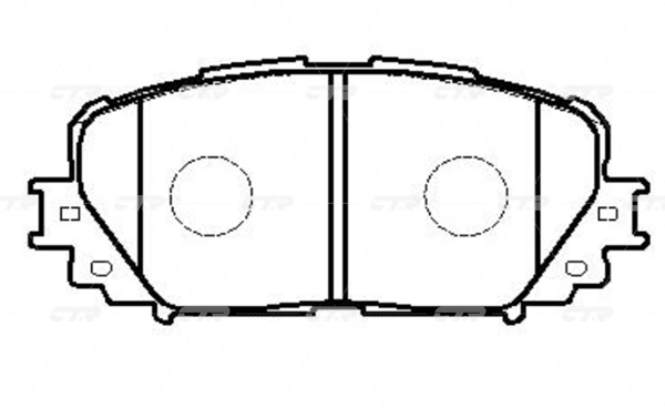 КОЛОДКИ ТОРМОЗНЫЕ ДИСКОВЫЕ CTR GK1173