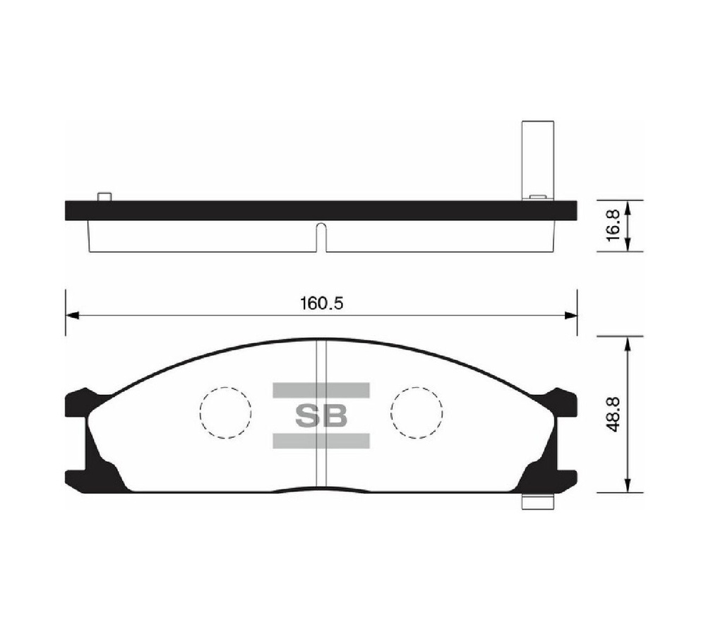 КОЛОДКИ ТОРМОЗНЫЕ ДИСКОВЫЕ SANGSIN BRAKE SP1140