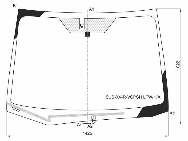 СТЕКЛО ЛОБОВОЕ XYG SUBXVRVCPSHLFWHX