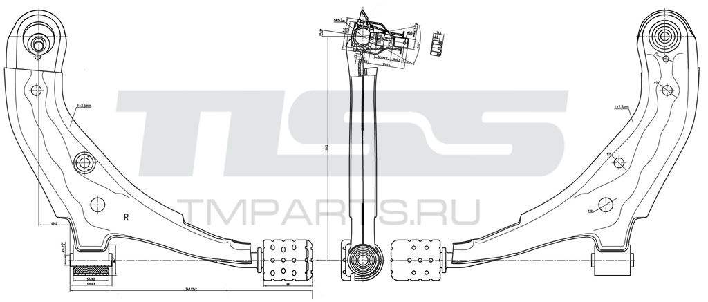 РЫЧАГ ПОДВЕСКИ JD JDCP612R