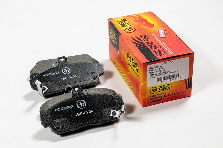 КОЛОДКИ ТОРМОЗНЫЕ ДИСКОВЫЕ JD JBP0204
