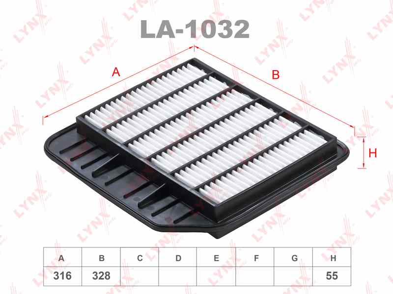 ФИЛЬТР ВОЗДУШНЫЙ LYNXauto LA1032