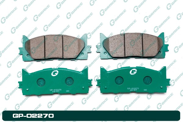 КОЛОДКИ ТОРМОЗНЫЕ ДИСКОВЫЕ G-BRAKE GP02270