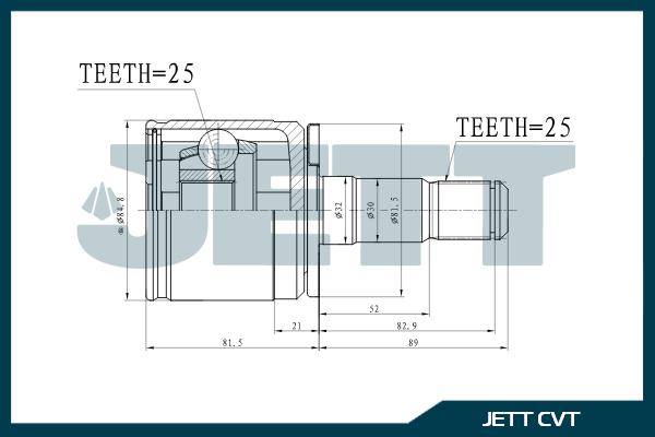 ШРУС ВНУТРЕННИЙ JETT V400001